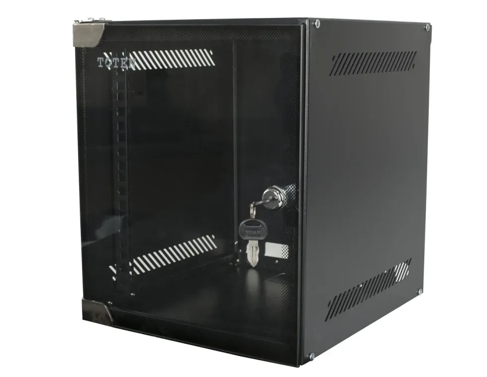 10" veggskap, svart 6U