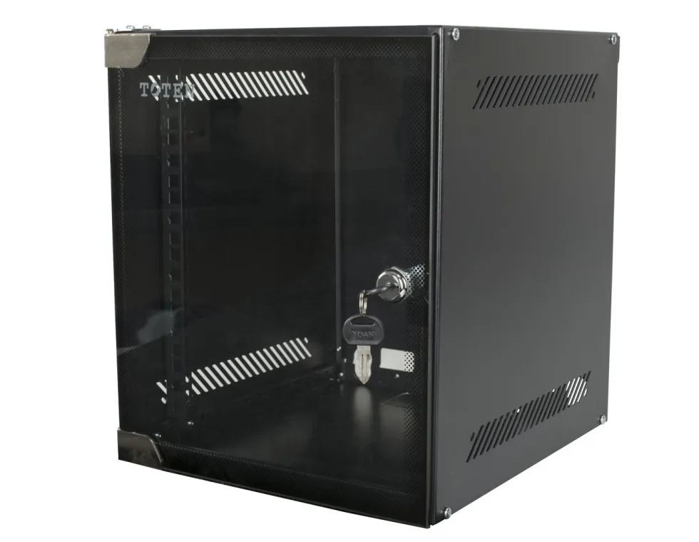 10" veggskap, svart 6U