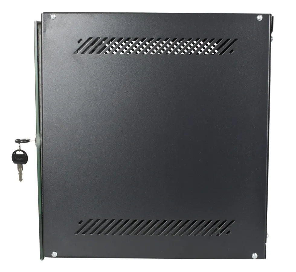 10" veggskap, svart 6U
