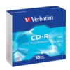 Verbatim CD-R i slankt etui 10-pk.