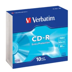 Verbatim CD-R i slankt etui 10-pk.