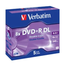 Verbatim DVD+R DL i etui 5-pk.