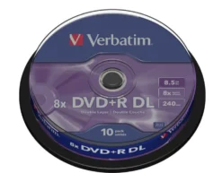 Verbatim DVD+R DL på spindel 10-pk.