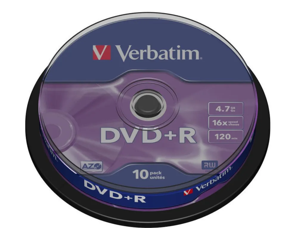 Verbatim DVD+R på spindel 10-pk.