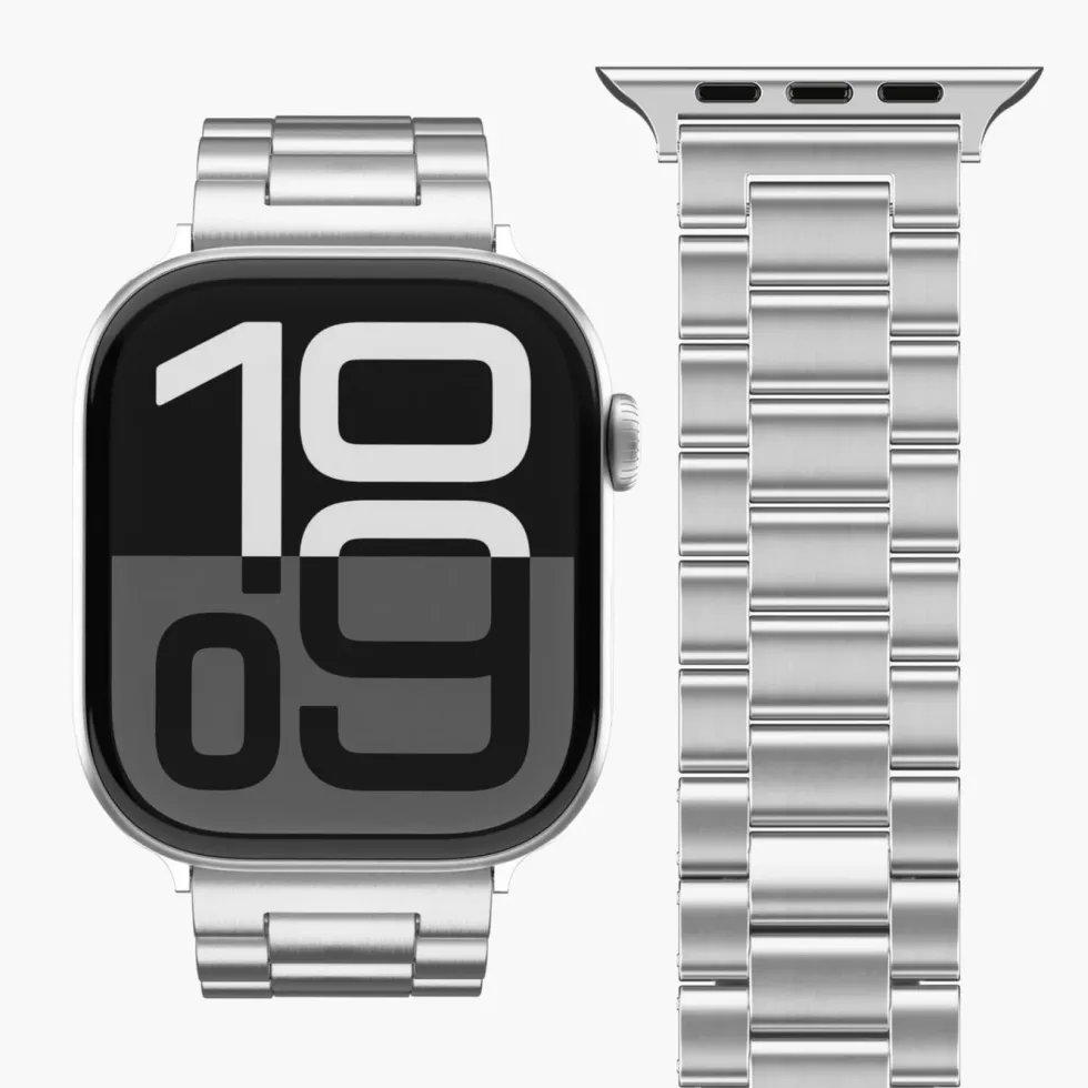 Vonmählen Link Bracelet 2 til Apple Watch 44/45/46/49 mm Silver