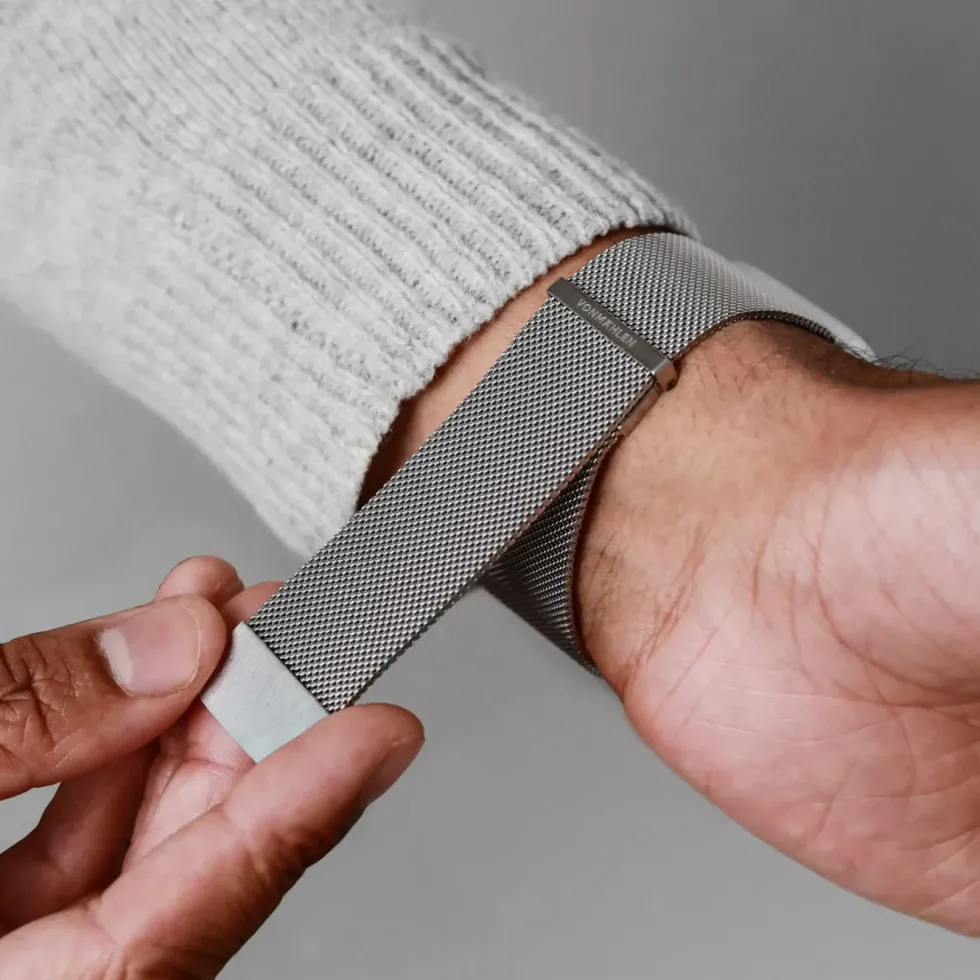 Vonmählen Milanese Loop 2 til Apple Watch 44/45/46/49 mm Silver