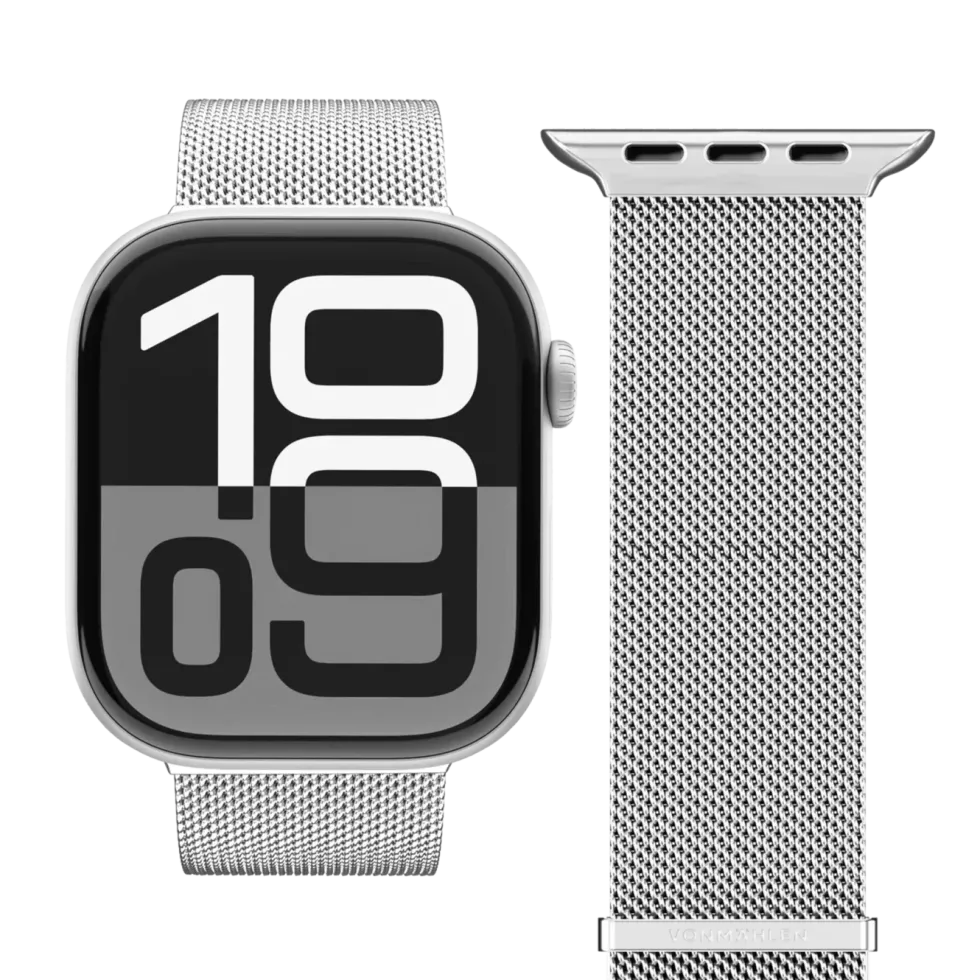 Vonmählen Milanese Loop 2 til Apple Watch 44/45/46/49 mm Silver