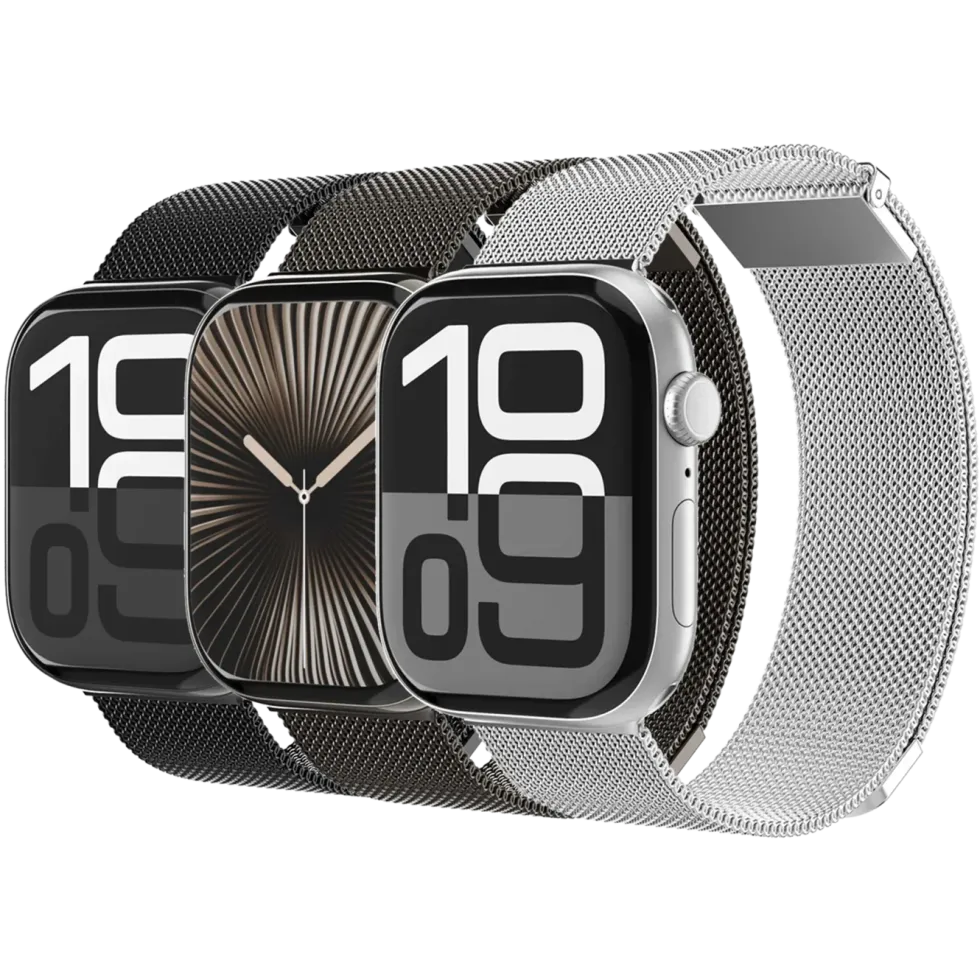 Vonmählen Milanese Loop 2 til Apple Watch 44/45/46/49 mm Silver