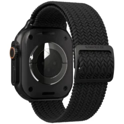Vonmählen Woven Loop flettet rem til Apple Watch 44/45/46/49 mm All Black
