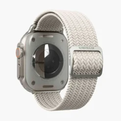 Vonmählen Woven Loop flettet rem til Apple Watch 40/41/42 mm Cream