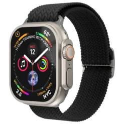 Vonmählen Woven Loop flettet rem til Apple Watch 40/41/42 mm Black