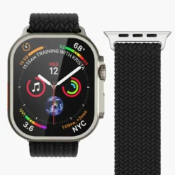 Vonmählen Woven Loop flettet rem til Apple Watch 40/41/42 mm Black