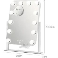 Wilfa Shine sminkespeil med LED-belysning