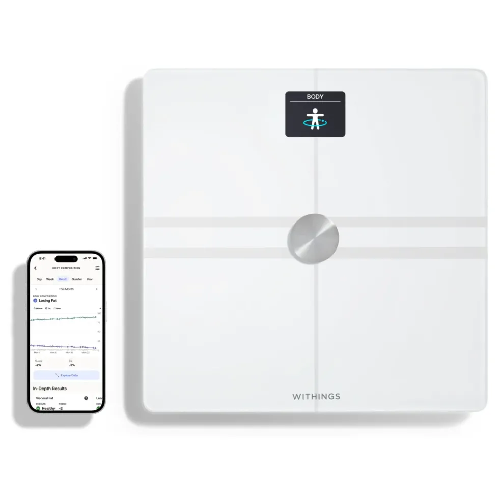 Withings Body Comp Personvekt med wifi Hvit