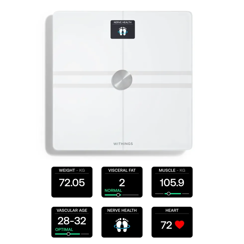 Withings Body Comp Personvekt med wifi Hvit