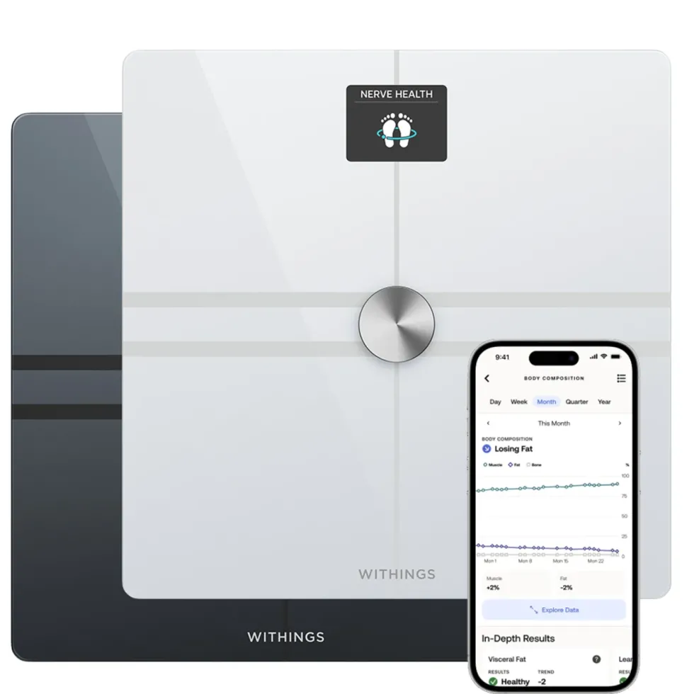 Withings Body Comp Personvekt med wifi Hvit