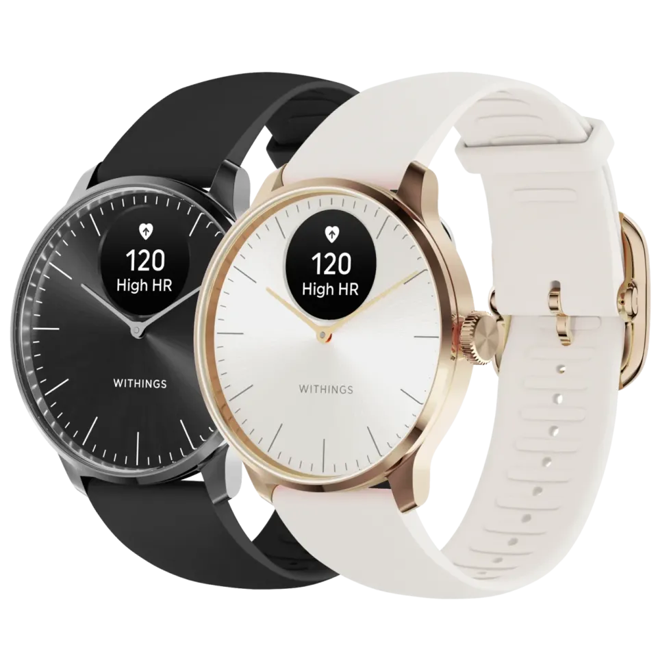 Withings Scanwatch Light Smartklokke med klassisk urskive 37 mm Svart