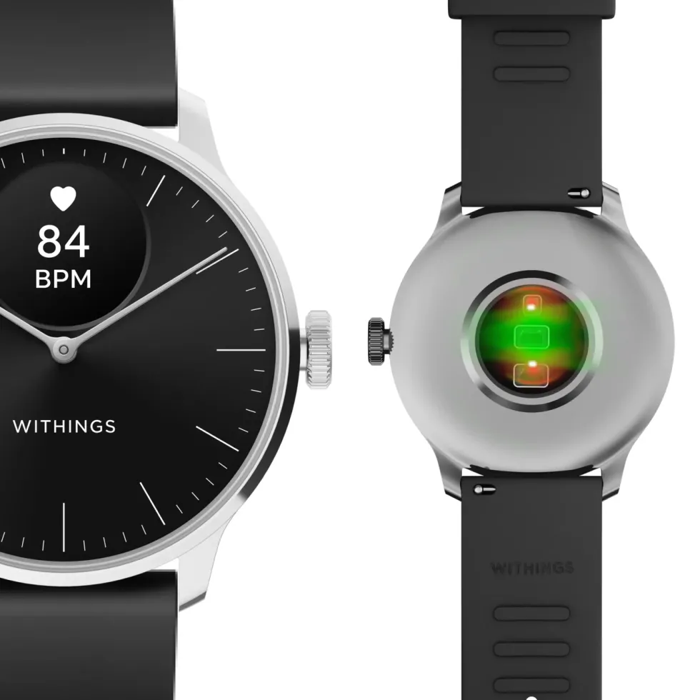 Withings Scanwatch Light Smartklokke med klassisk urskive 37 mm Svart