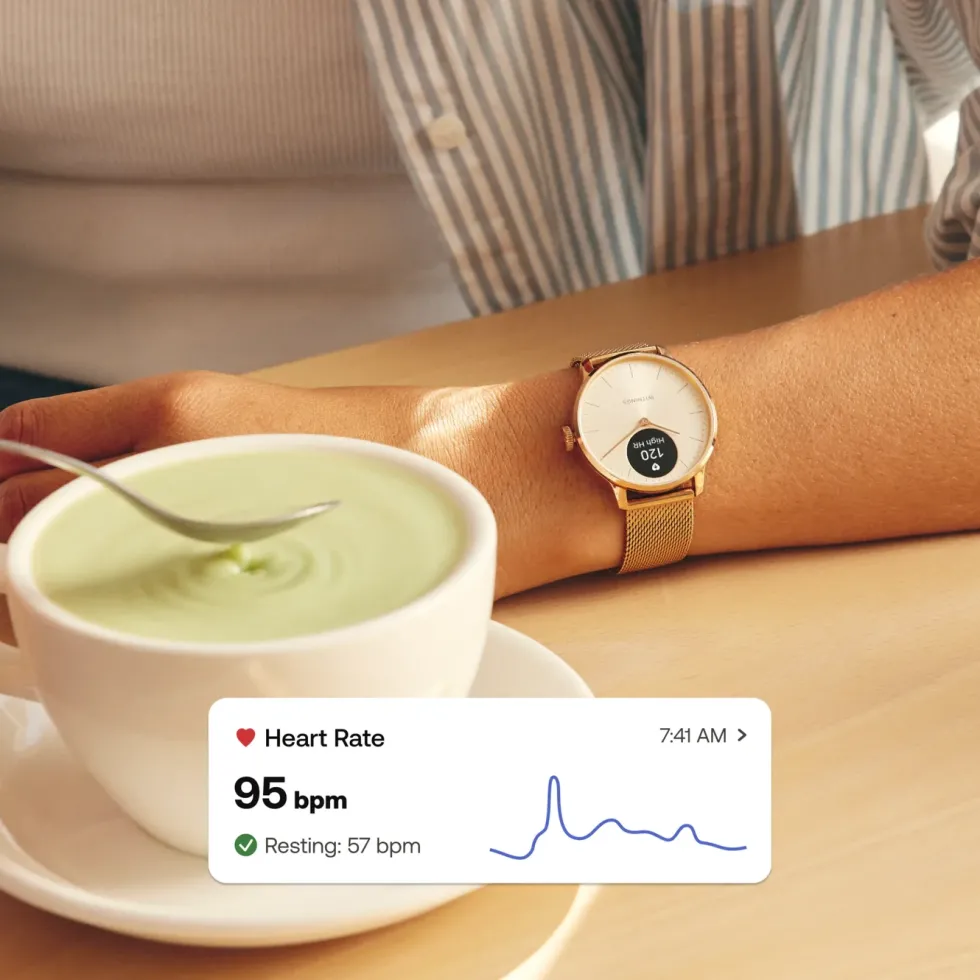 Withings Scanwatch Light Smartklokke med klassisk urskive 37 mm Svart