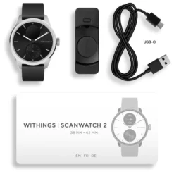 Withings Scanwatch 2 Smartklokke med klassisk urskive 42 mm