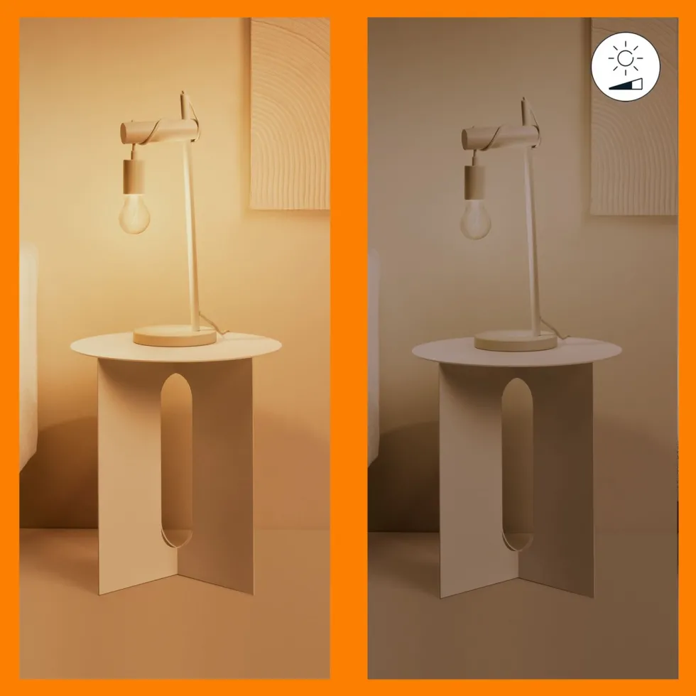 WiZ Amber Filament A60 Smart LED-pære E27 640 lm