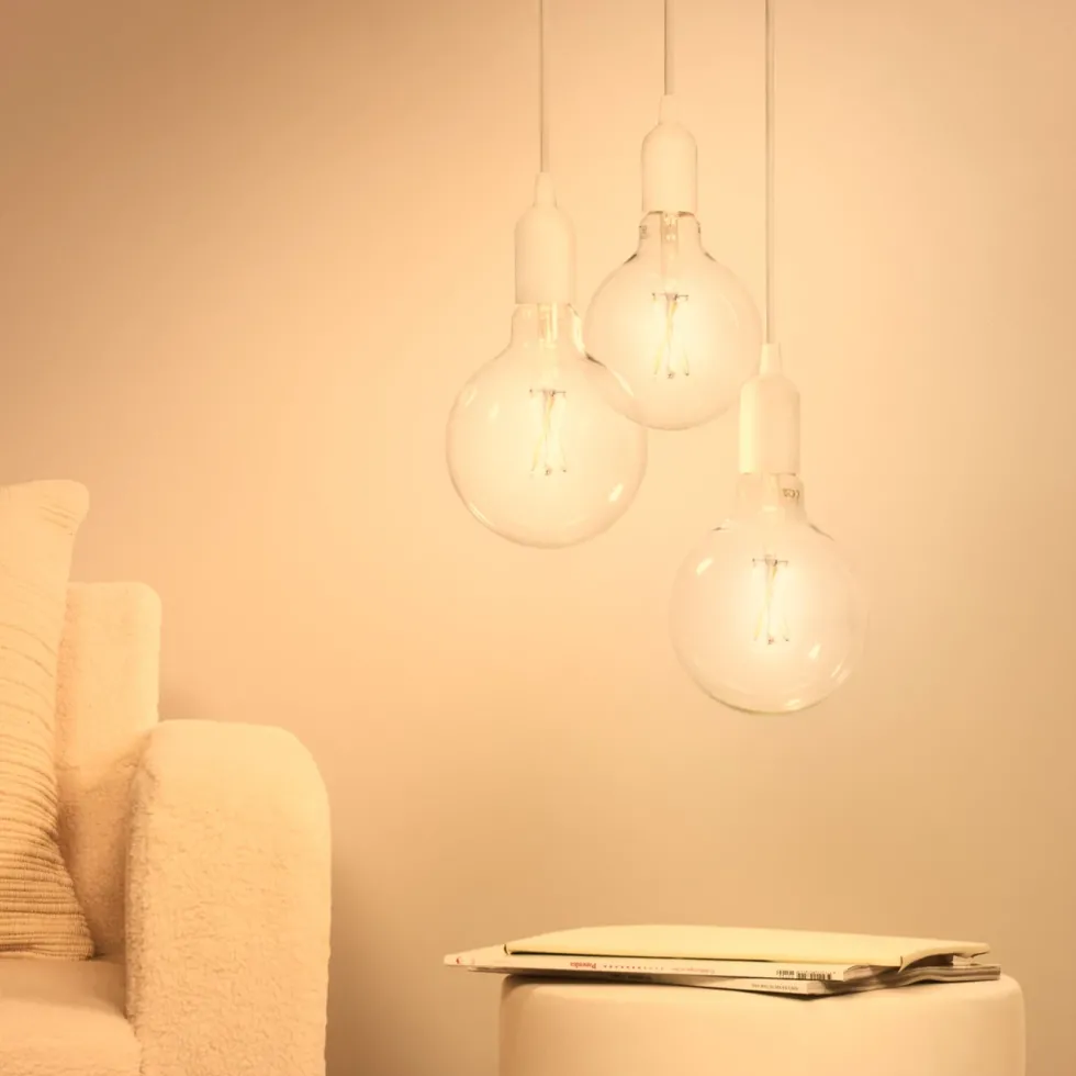 WiZ Amber Filament G200 Smart LED-pære E27 390 lm