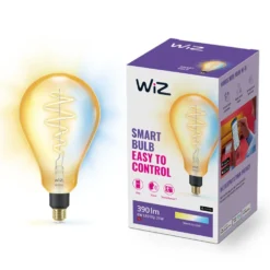 WiZ Amber Filament PS160 Smart LED-pære E27 390 lm