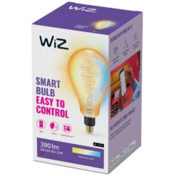 WiZ Amber Filament PS160 Smart LED-pære E27 390 lm