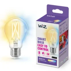 WiZ Clear Filament A60 Smart LED-pære E27 806 lm