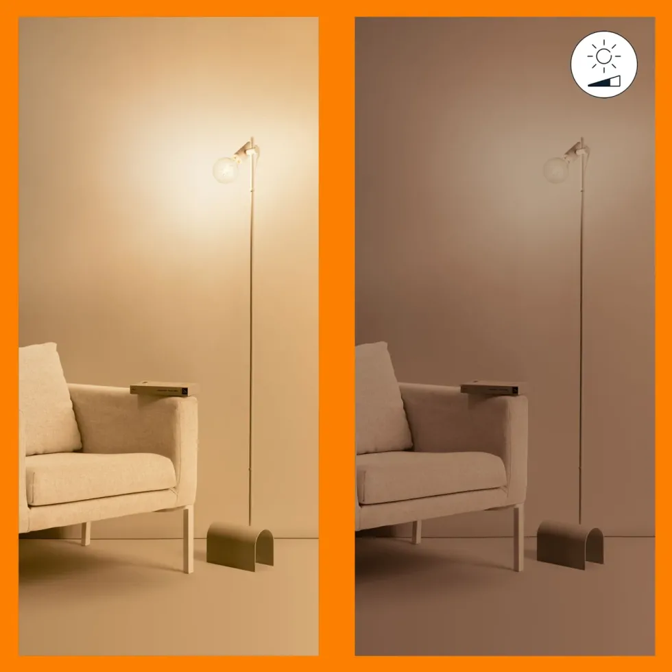 WiZ Clear Filament G95 Smart LED-pære E27 806 lm
