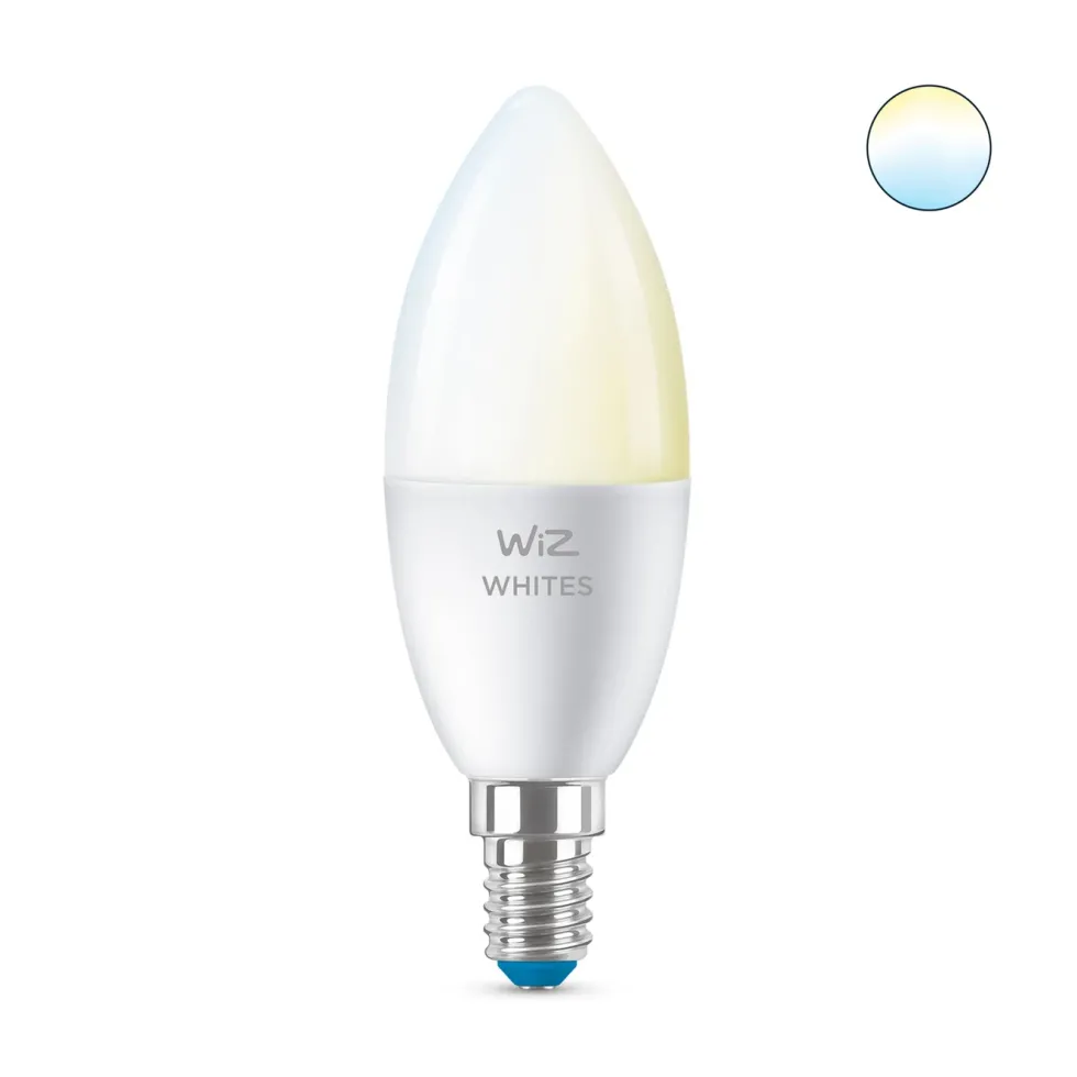 WiZ C37 Smart LED-pære E14 470 lm 2-pk.
