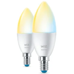 WiZ C37 Smart LED-pære E14 470 lm 2-pk.