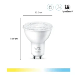 WiZ GU10 Smart LED-pære 345 lm 2-pk.