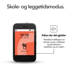 Xplora One - barnmobil uten internett og sosiale medier Svart