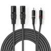 2 x XLR til 2 x RCA