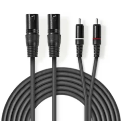 2 x XLR til 2 x RCA