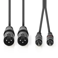 2 x XLR til 2 x RCA